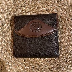 DOONEY & BOURKE Pebbled Leather BiFold Wallet Change Purse